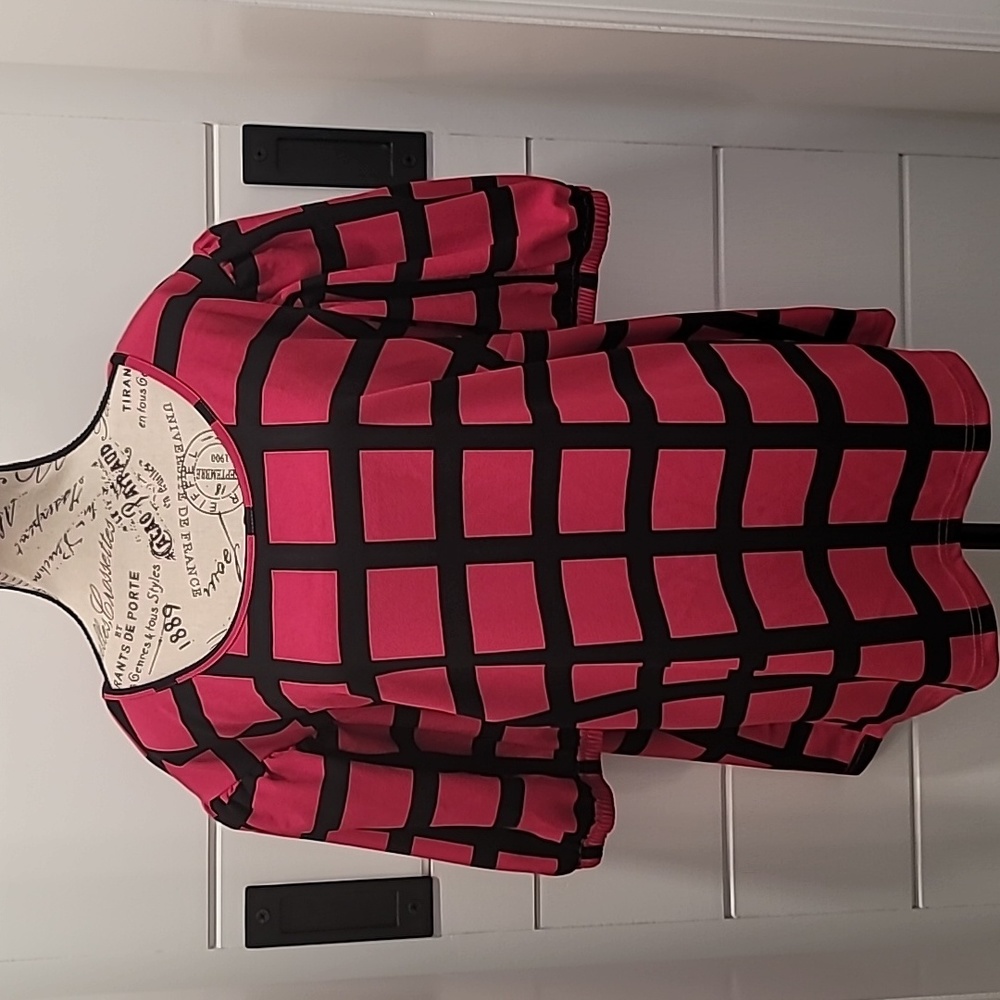 Beautiful Bold Plaid Blouse
